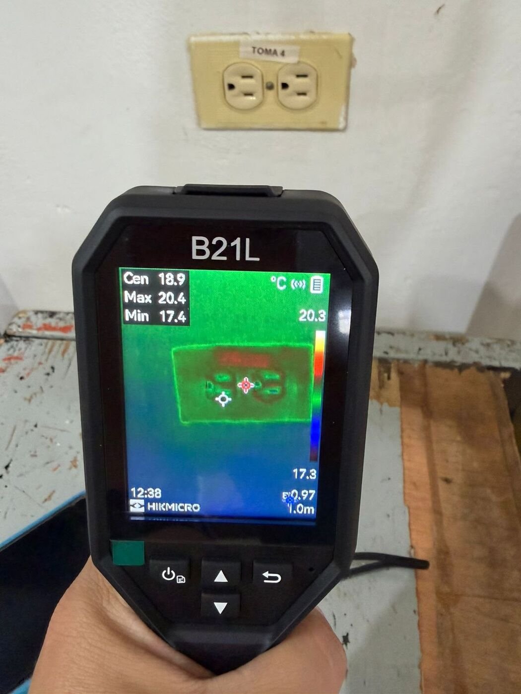 Diagnóstico por termografía en sitio